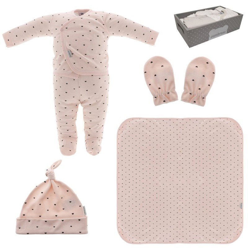 Cambrass Set New Born 5pcs Pink