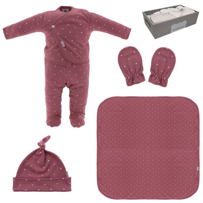 Cambrass Set New Born 5pcs Rasperberry