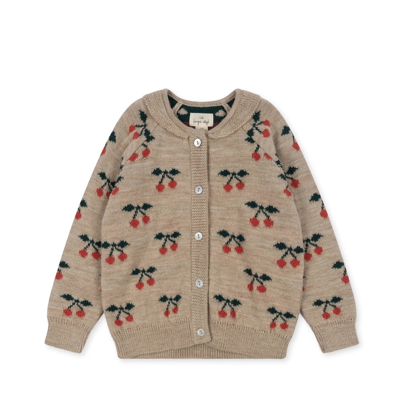Konges Sljd Belou Cherry Knit Cardigan Cherry