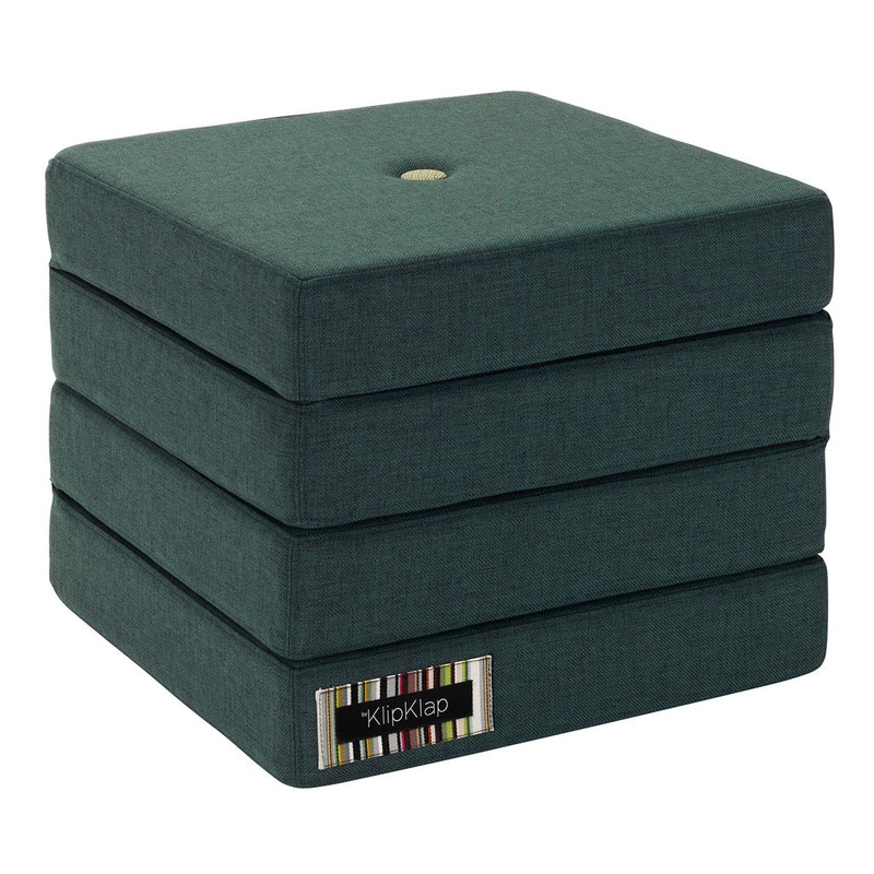 by KlipKlap KK 4 Fold 40x50x50cm - Deep Green W. Light Green