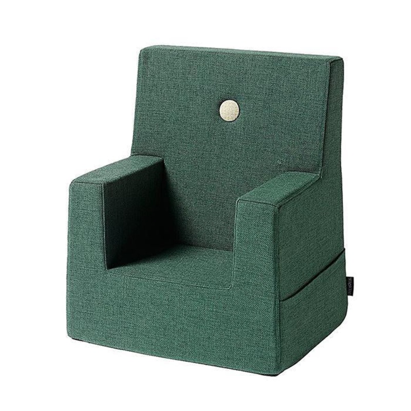 by KlipKlap KK Kids Chair 50x43x33cm - Deep Green W. Light Green (Pre-Order; Est. Delivery in 3-6 Weeks)
