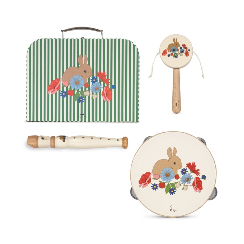 Konges Sljd Wooden Music Set Bunny FSC Bunny Tokki One Size