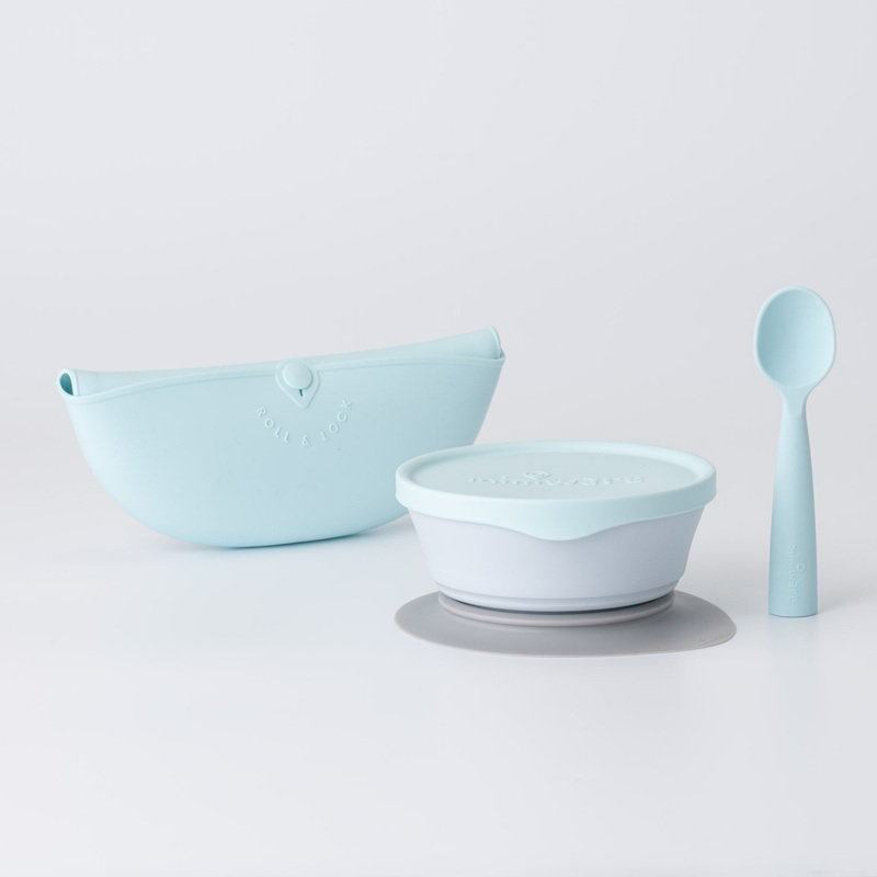 Miniware First Bites Deluxe - Aqua/Aqua