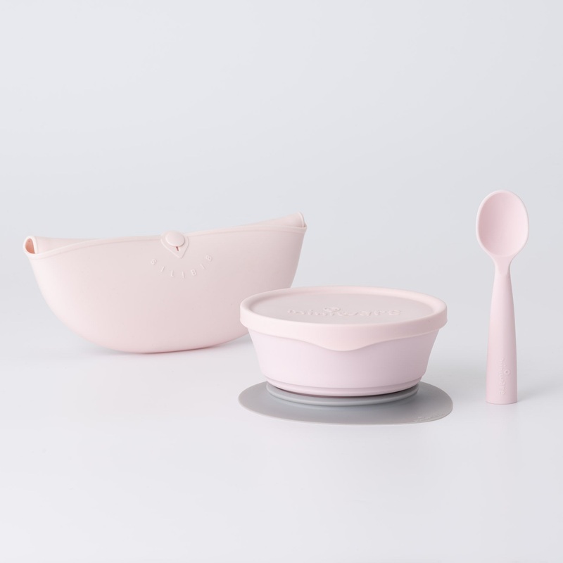 Miniware First Bites Deluxe - Cotton Candy/Cotton Candy