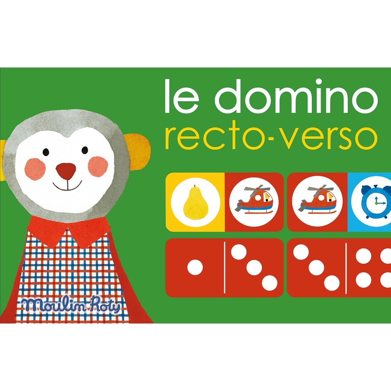 Moulin Roty Les Popipo Double-Sided Dominos Baby Visual Awareness Development Game