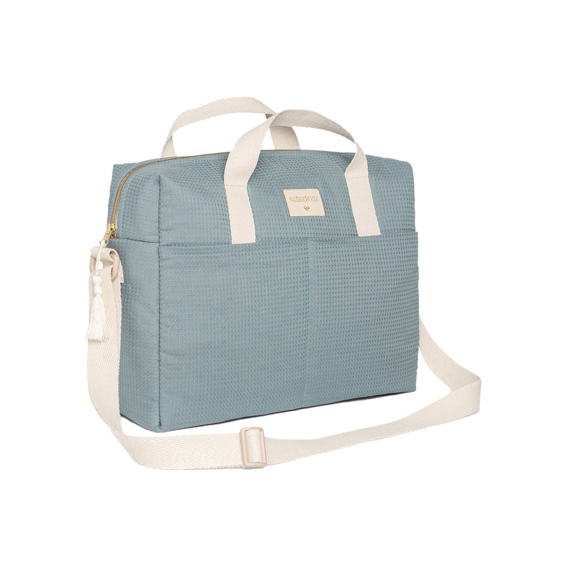 nobodinoz Gala Waterproof Changing Bag Stone Blue