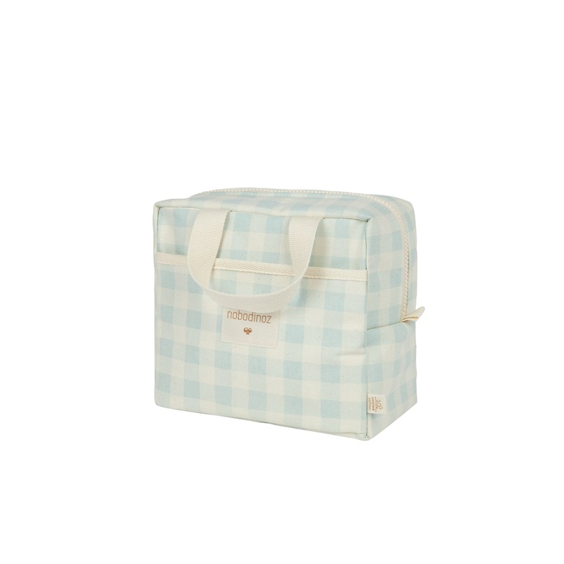 nobodinoz Sunshine Insulated Lunch Bag Opaline Vichy