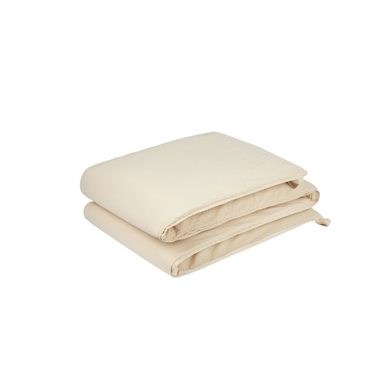 nobodinoz Wabi Sabi Zipped Cot Bumper Ginger