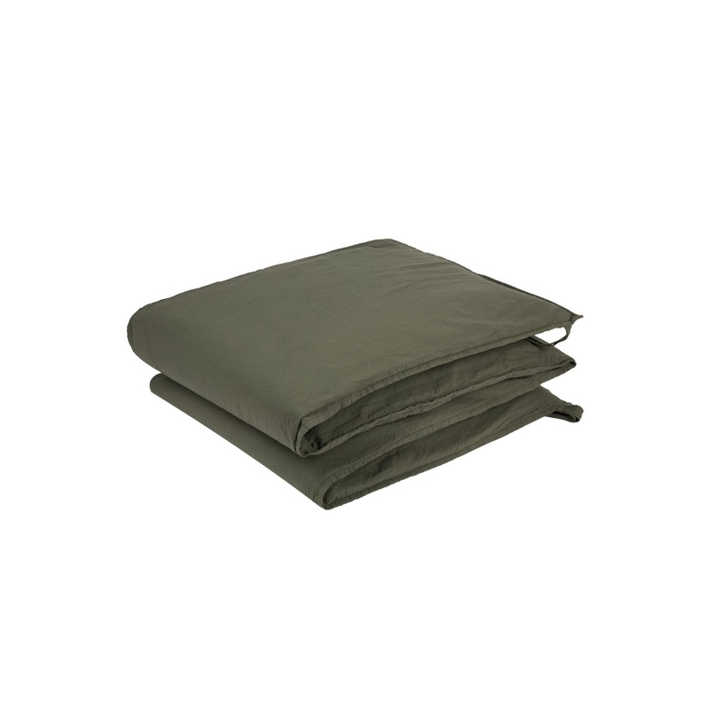 nobodinoz Wabi Sabi Zipped Cot Bumper Vetiver