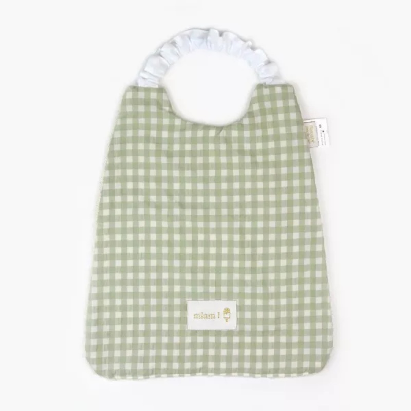 Barnabe aime le caf Elastic Towel Bib Amande 24x31cm