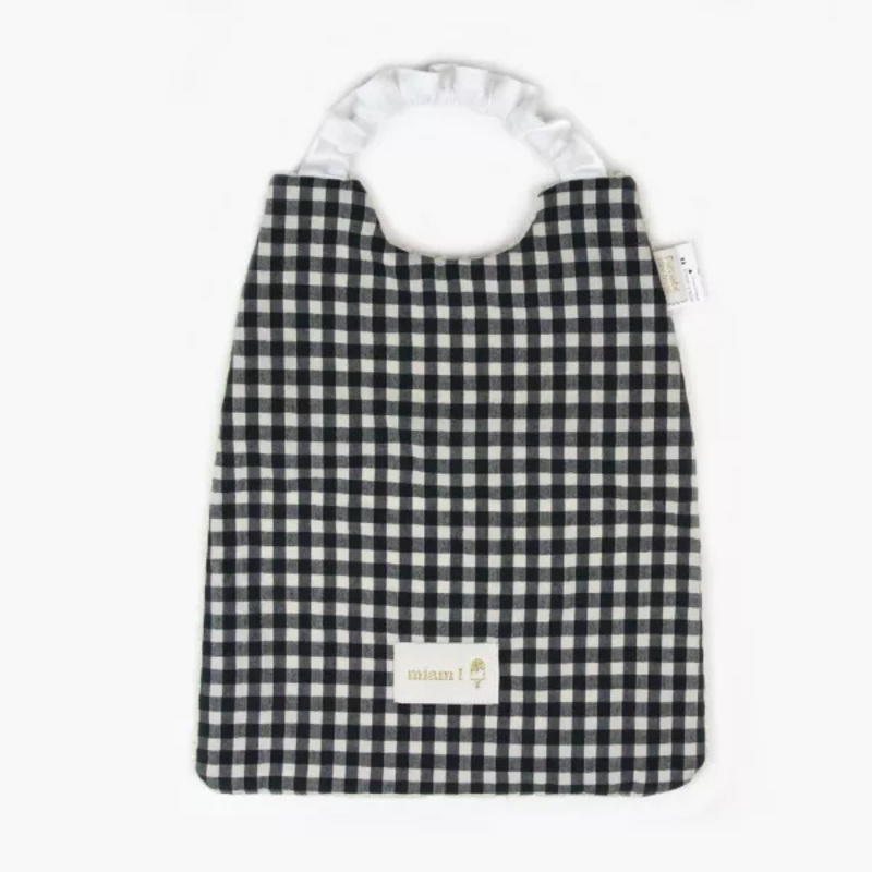 Barnabe aime le caf Elastic Towel Bib Reglisse 24x31cm