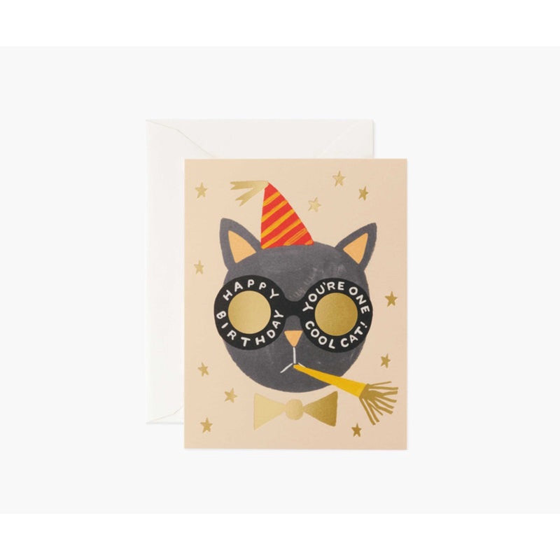 Rifle Paper Co Birthday Cat Card