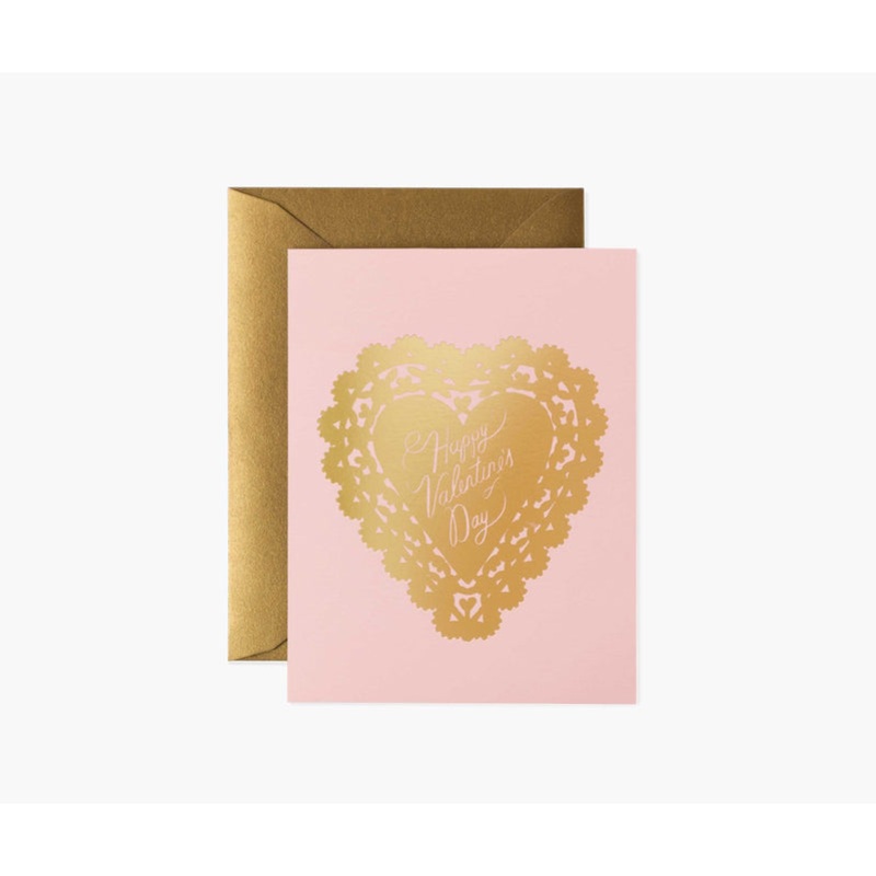 Rifle Paper Co Doily Valentine Card