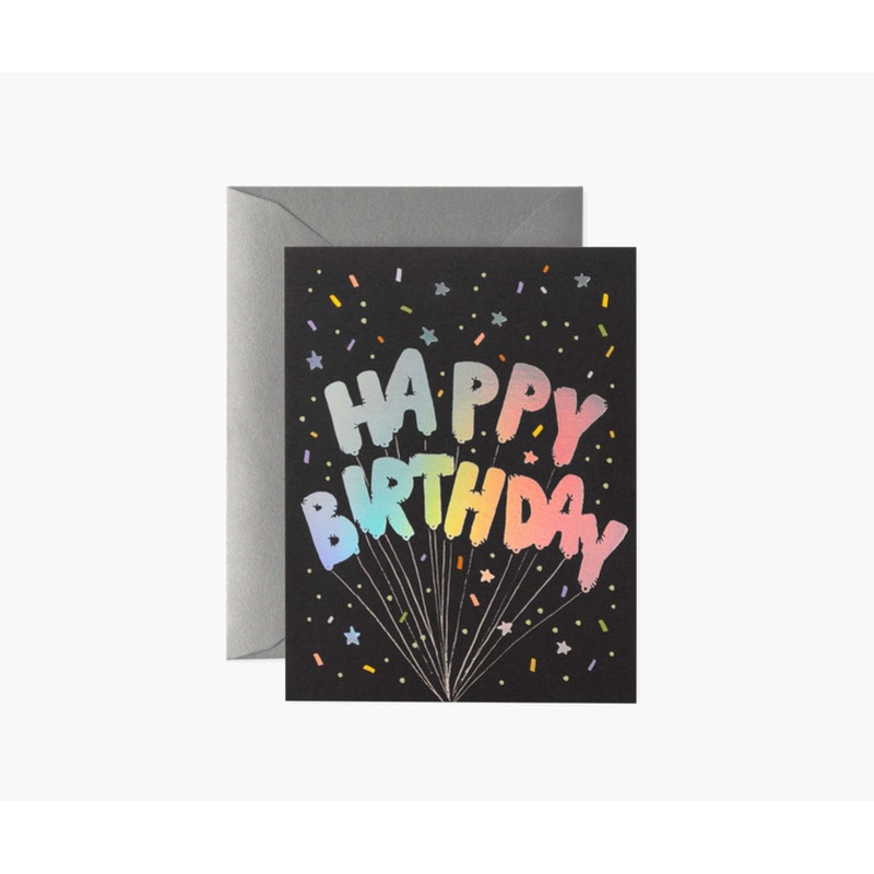 Rifle Paper Co Mylar Birthday Balloons Card