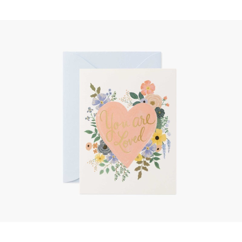 Rifle Paper Co You Are Loved Heart Card