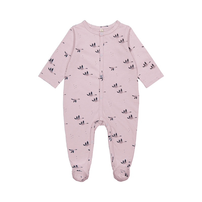 Rose in April Pyjama Amalia Jersey Print Goose Lilas