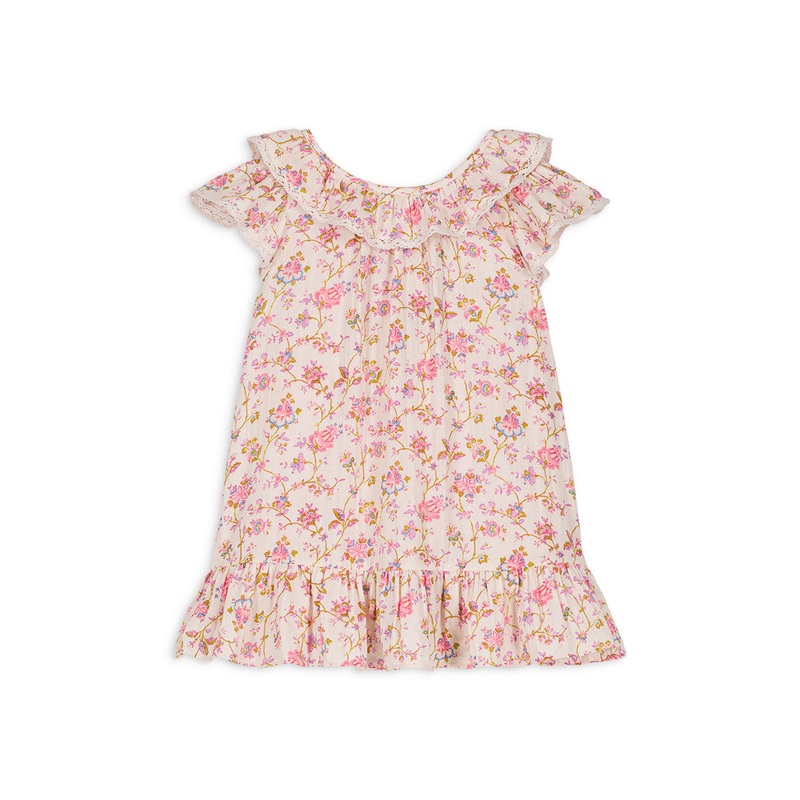 Louise Misha Dress Natiya Printed Double Gauze Cream Bucolia Fields