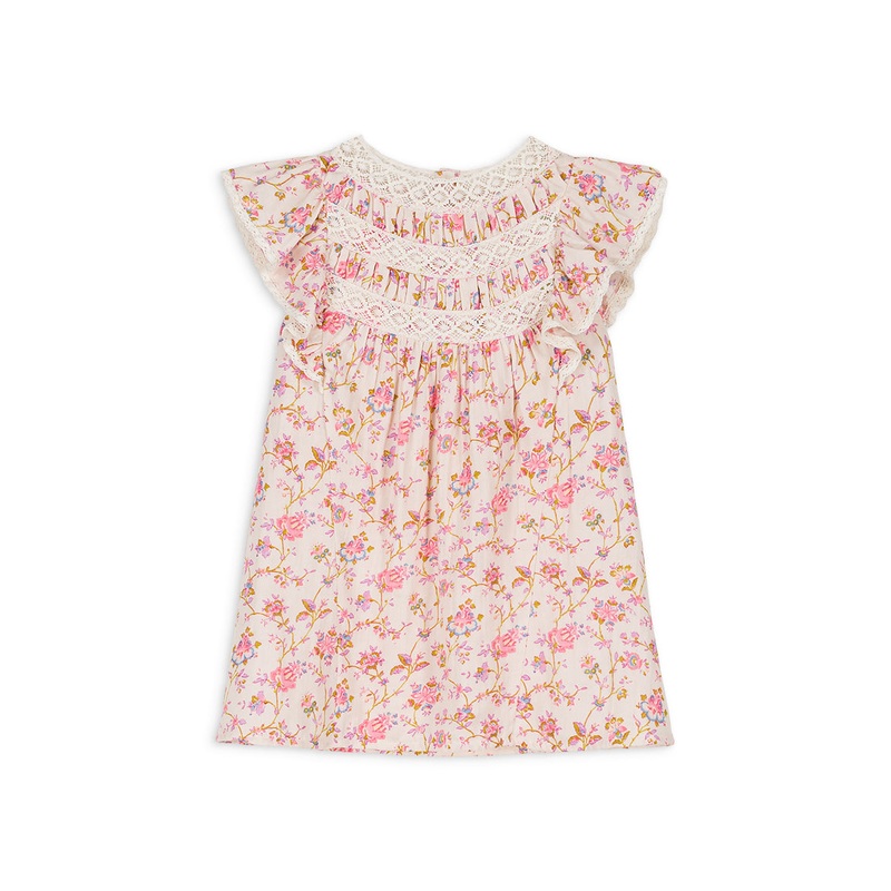 Louise Misha Psonia Dress Cream Bucolia Fields