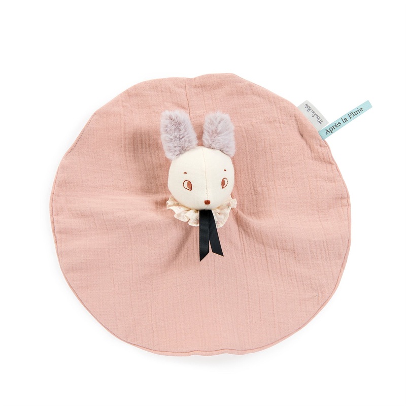 Moulin Roty Aprs La Pluie Brume The Mouse Pink Muslin Comforter