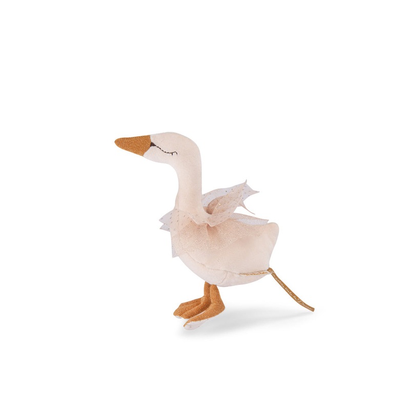 Moulin Roty La Petite Ecole De Danse Cream Swan Rattles