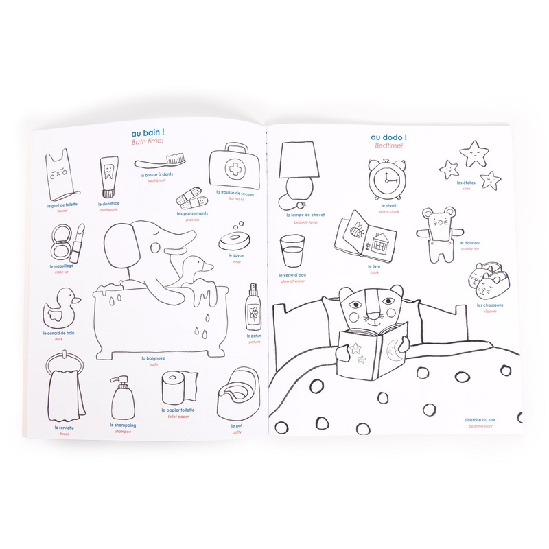 Moulin Roty Les Popipop French & English Stickers Book (28 P.)