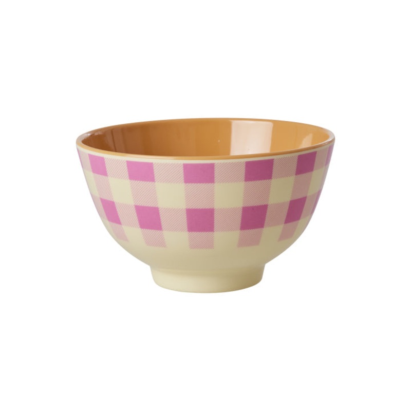Rice DK Melamine Bowl with Check It Out Print - Small - 300ml