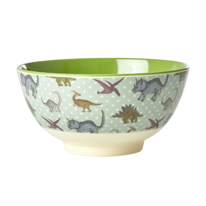 Rice DK Melamine Bowl with New Dino Print - Medium - 700ml
