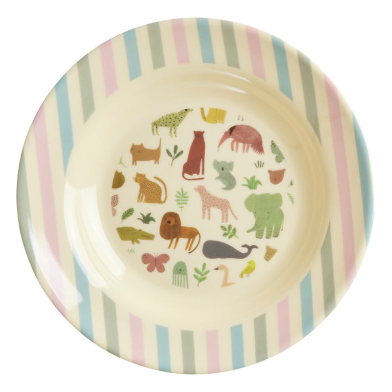 Rice DK Melamine Kids Bowl with Sweet Jungle Print - 200ml
