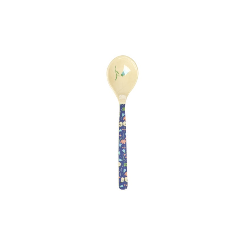 Rice DK Melamine Teaspoon - Navy Blue - Butterfly Field Print