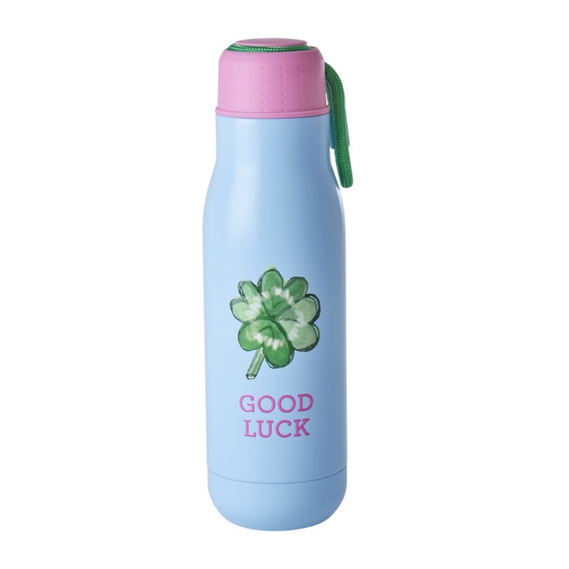 Rice DK Stainless Steel Drinking Bottle with Good Luck Print - 12h Hot/24h Cold - 500ml