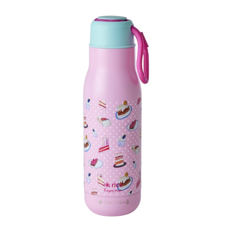 Rice DK Stainless Steel Drinking Bottle with Sweet Cake Print - 12h Hot/24h Cold - 500ml
