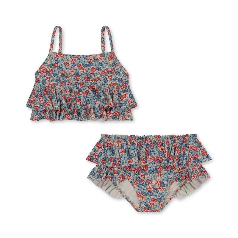 Konges Sljd Manuca Frill Bikini Rosie Blue