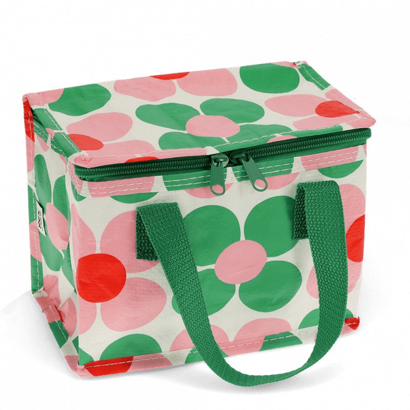 Rex Lunch Bag - Pink and Green Daisy