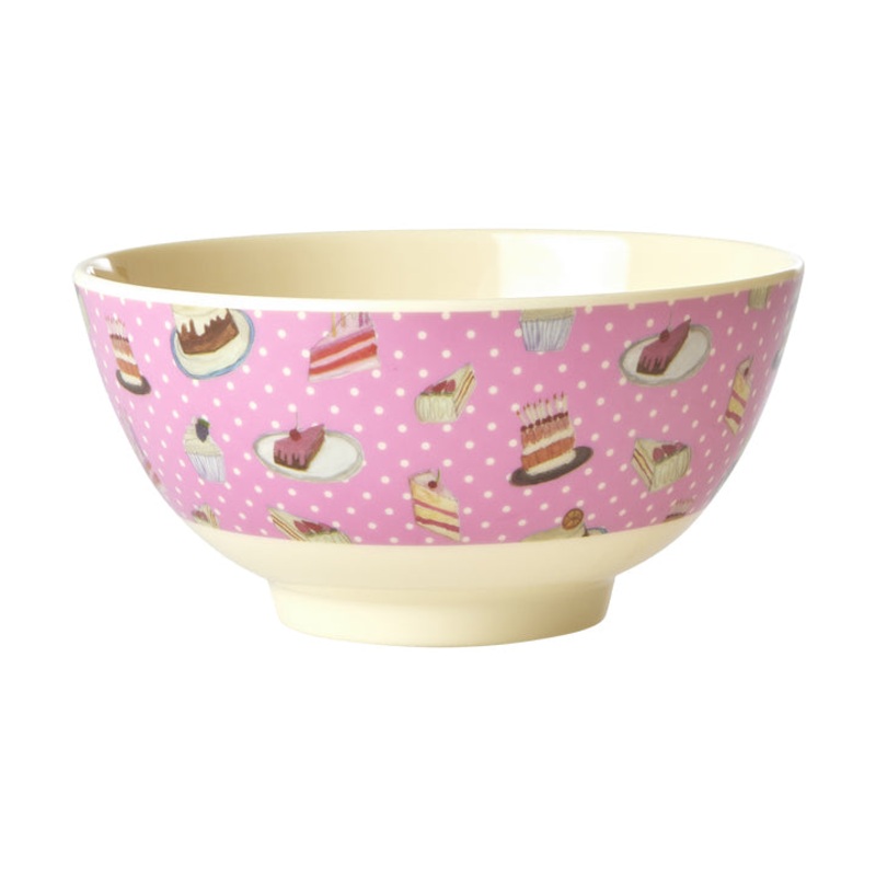 Rice DK Melamine Bowl with Sweet Cake Print - Medium - 700ml