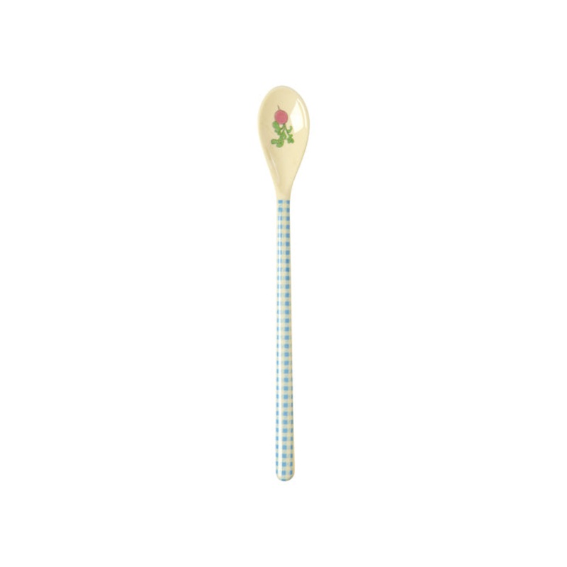 Rice DK Melamine Latte Spoon - Blue - Ravishing Radish Print