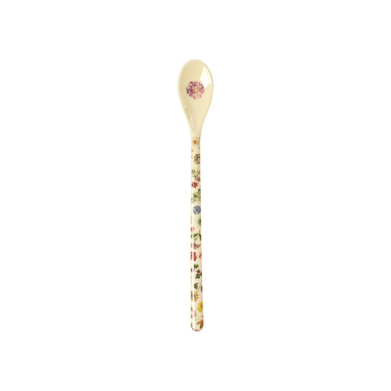 Rice DK Melamine Latte Spoon - Cream - Floras Dream Print