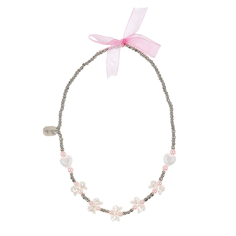 Souza Necklace Amberly Butterfly Heart White