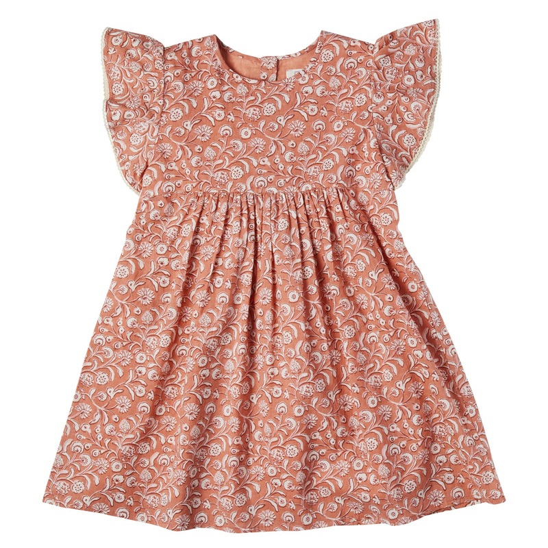 Bonheur du Jour Paris Amicia Girl Dress Corail