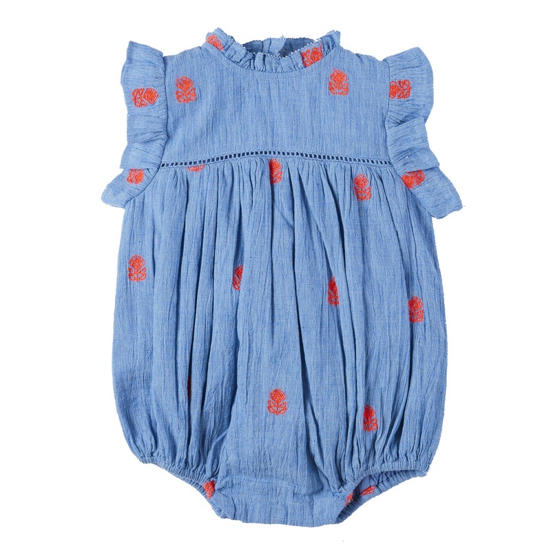 Bonheur du Jour Paris Bora Baby BB Overall Blue