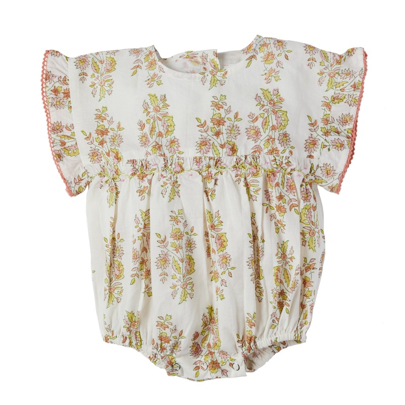 Bonheur du Jour Paris Taipa Baby BB Overall Rosee/Vert