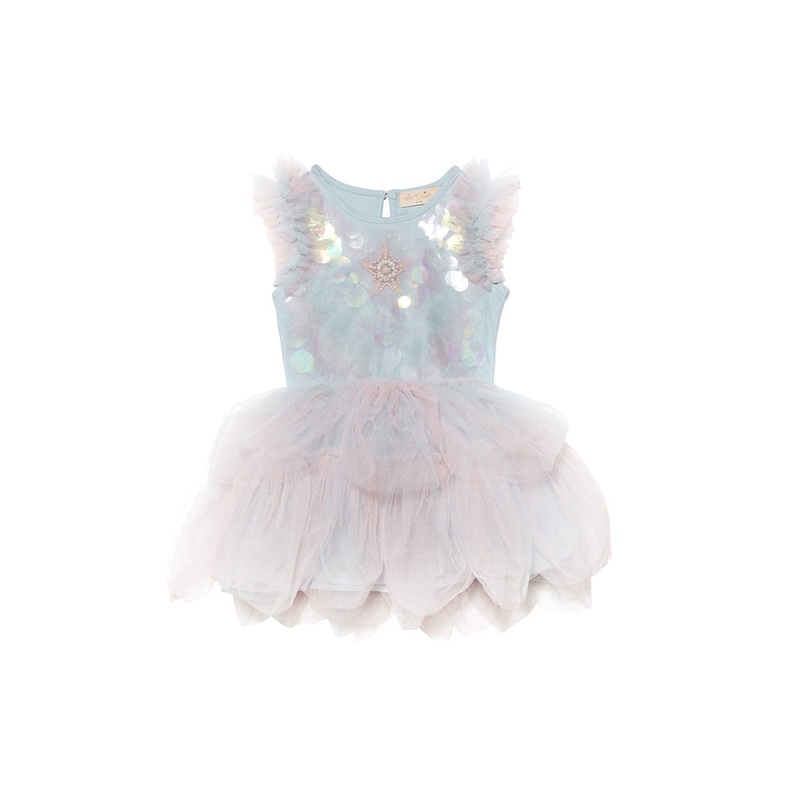 Tutu du Monde Bebe Mermaid Magic Tutu Dress Shine Blue Mix