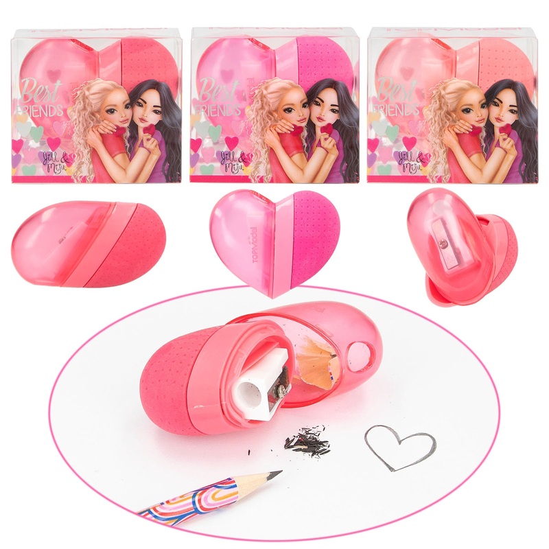 Depesche Topmodel 2in1 Heart Eraser and Sharpener Best Friends New (1pc)