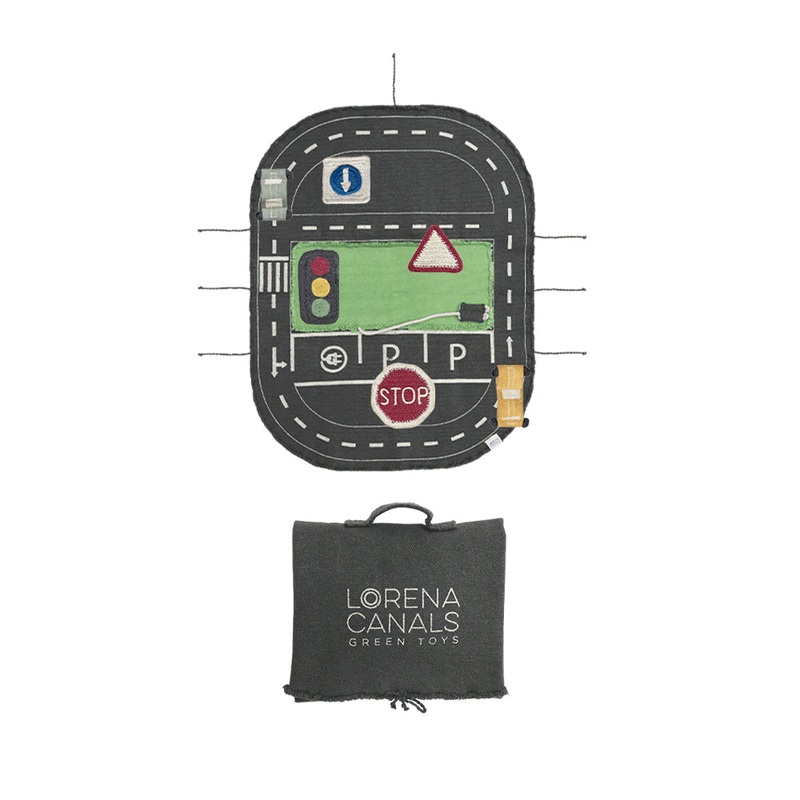 Lorena Canals Small World Machine Washable Green Toy - Eco City Toy Set - 50x65cm (Online Exclusive)