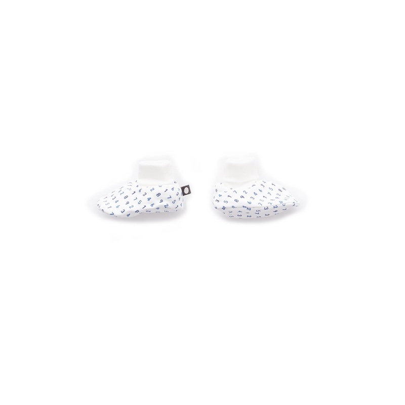 Oeuf Booties White/Numbers