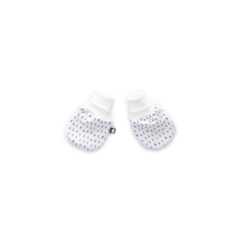 Oeuf Mittens White/Numbers