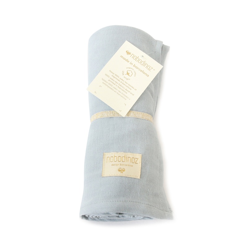 nobodinoz Swaddle Butterfly Riviera Blue