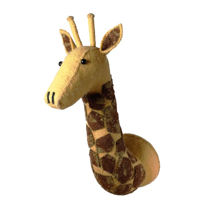 Fiona Walker England Tie-Dye Patch Giraffe Head Original