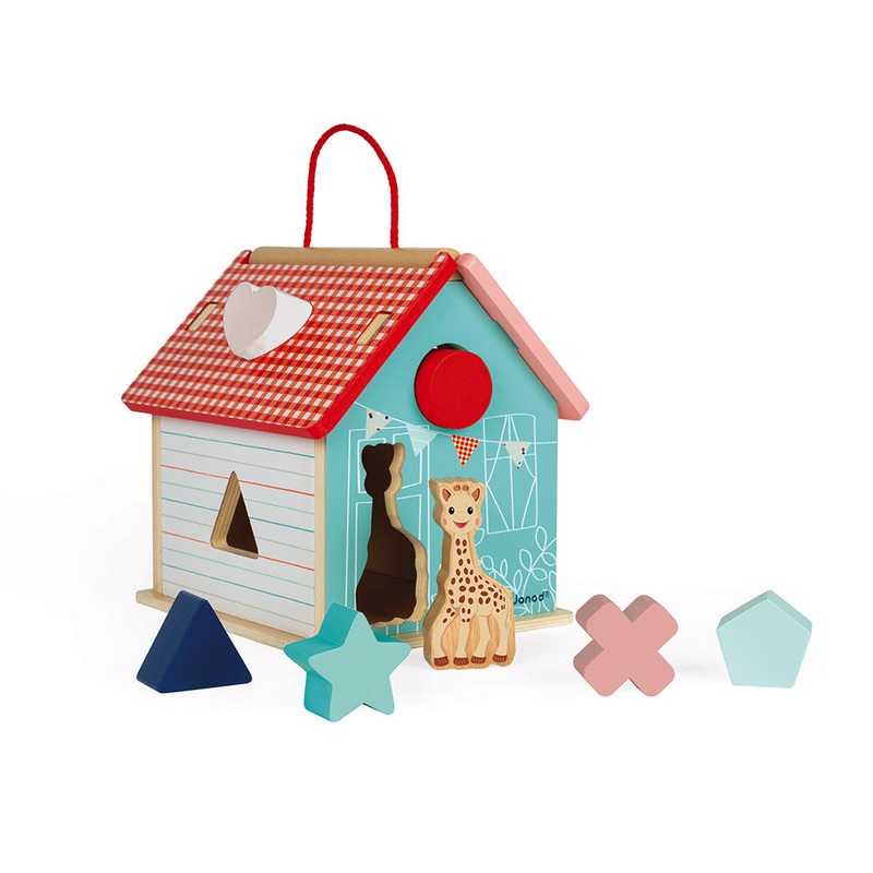 Janod Sophie La Girafe Shape Sorting House