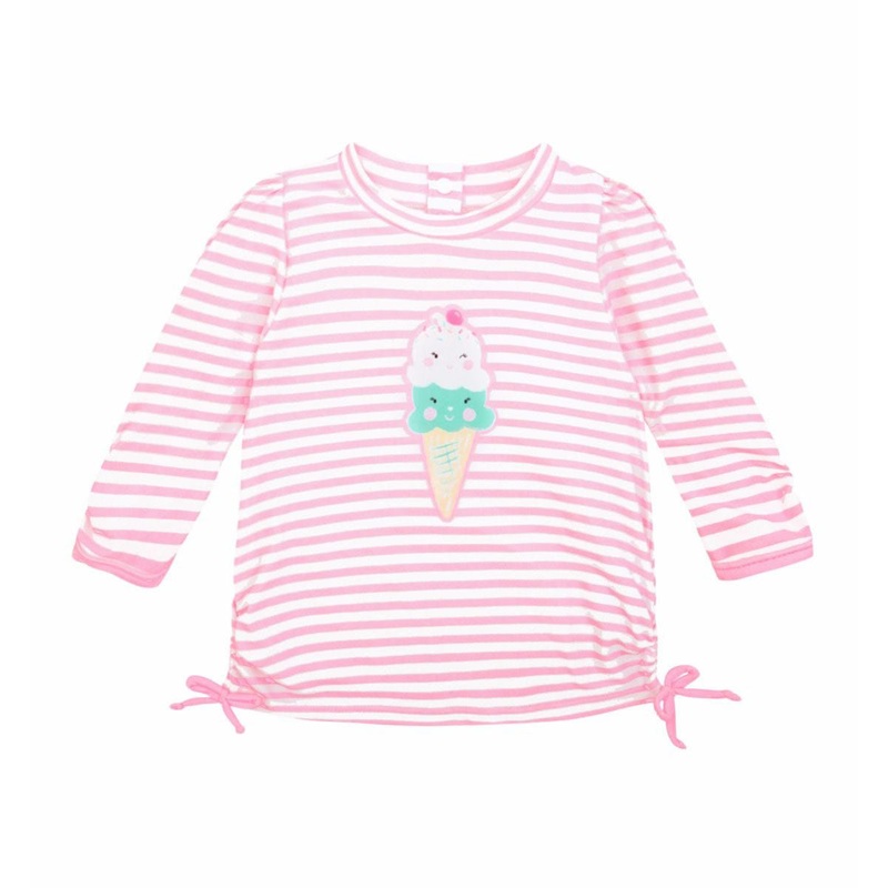 Sunuva Baby Girl Classic Rash Ice Cream Pink