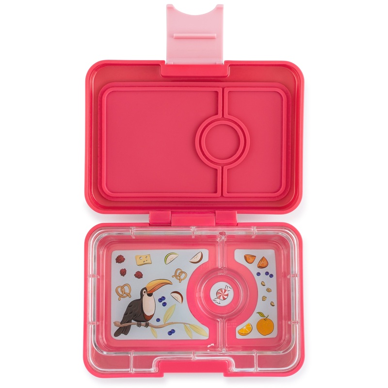 Yumbox Mini Snack Lotus Pink 3 Compartment Lunch Box